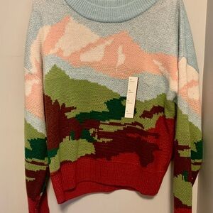 Wild Fable Landscape Sweater
